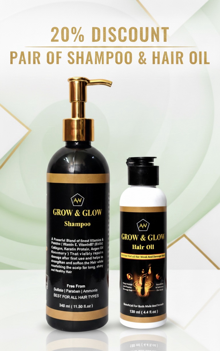 Grow and Glow Hair Care Bundle